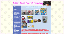 Desktop Screenshot of littlefeetferretbedding.org
