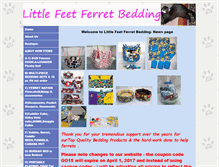Tablet Screenshot of littlefeetferretbedding.org